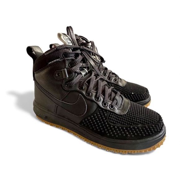 Nike Lunar Force 1 Duckboot Waterproof Sneaker Boots Men’s Size 9 | Black - Picture 11 of 12